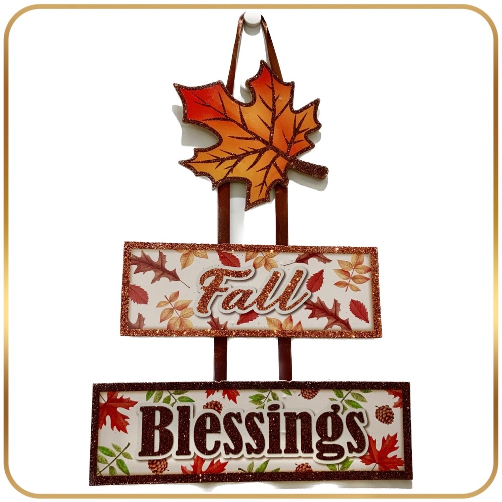 Fall Blessing - Door / Wall Hanging Decor Autumn Fall Halloween Decoration NEW